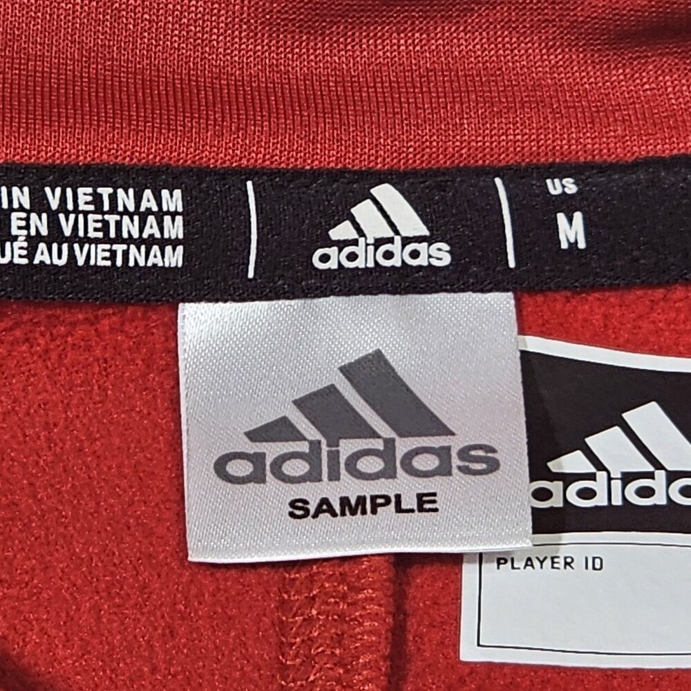 RARE Adidas AEROREADY Sample Quarter Snap Pullover Mens Medium Red HH7416 Jacket